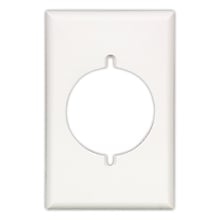 Eaton Power outlet and locking wallplate, Brown, 2.15" Hole Cutout, Thermoset, Two- gang, Standard, ED Box