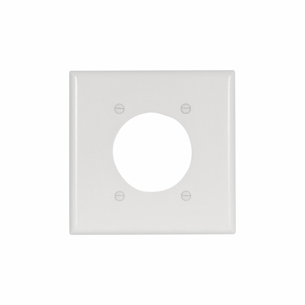 2168W-BOX Arrow Hart 2000 Single Standard Receptacle Wall Plate, 2 Gangs, 4.56 in W x 4.5 in H, Thermoset, White