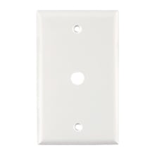 5128W-BOX Arrow Hart Standard Size Combination Wallplate With 3/8 in Hole, 1 Gangs, 2-3/4 in W, Nylon/Thermoplastic, Wall Mount