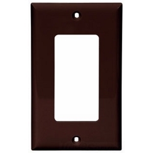 5151B-BOX Arrow Hart 5000 Standard Decorator Wall Plate, 1 Gangs, 2-3/4 in W x 4-1/2 in H, Nylon/Thermoplastic, Brown