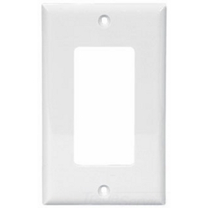Eaton Decorator / GFCI wallplate, Blue, Decorator Cutout, Nylon, Single- gang, Standard