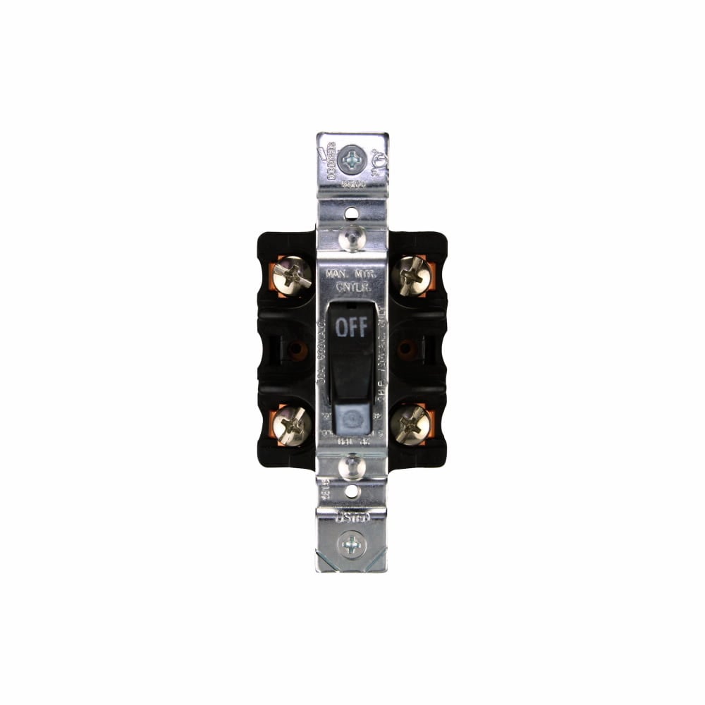 AH6810U 2-Position Manual Motor Control Switch, 600 V AC, 30 A, 2 hp, 5 hp Power Rating, DPST Contact