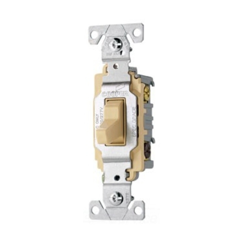 CS320V Arrow Hart 3-Way Heavy Duty Specification Grade AC Toggle Switch, 120/277 V, 20 A, 1/2 hp Power Rating