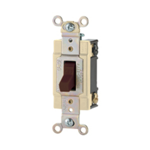 CSB320W Arrow Hart 3-Way Specification Grade Toggle Switch, 120/277 V, 20 A, 1/2 hp Power Rating
