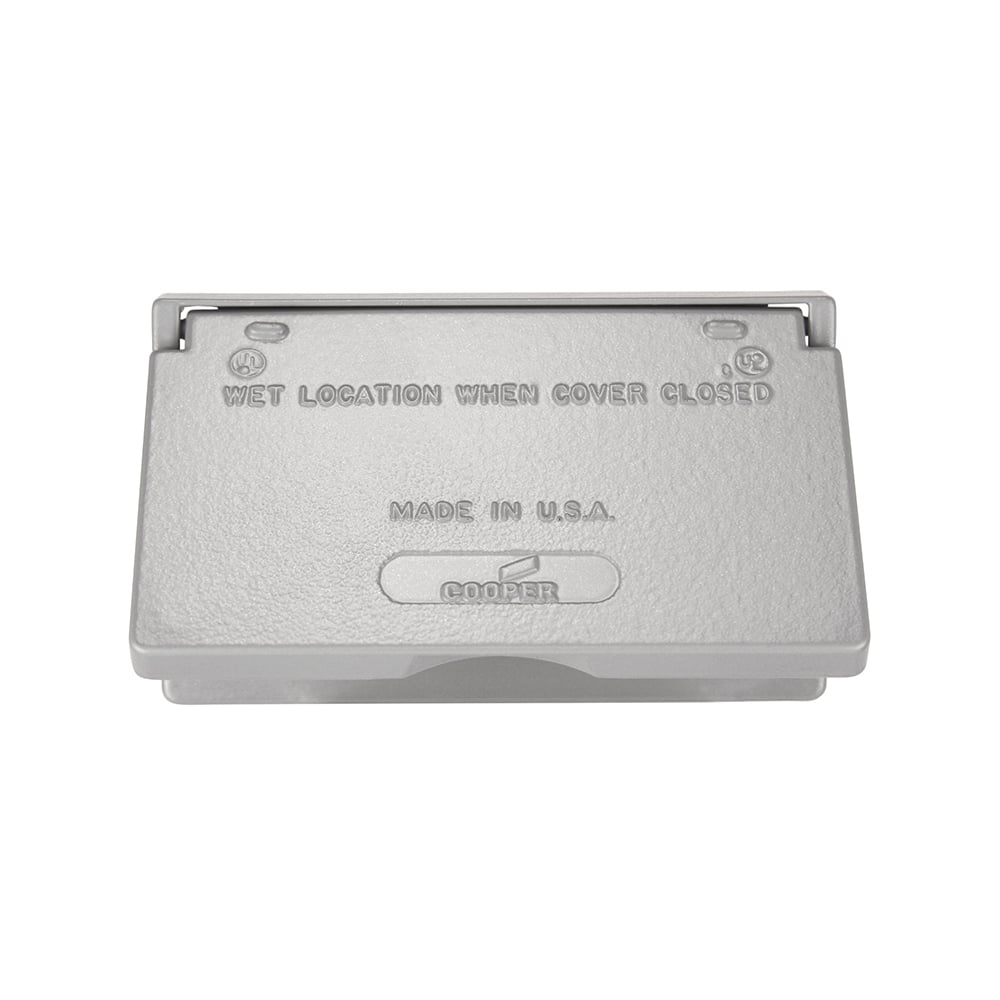 S1966-SP Weatherproof Outlet Box Cover, Decorator Receptacle/GFCI Device Cover, Metal