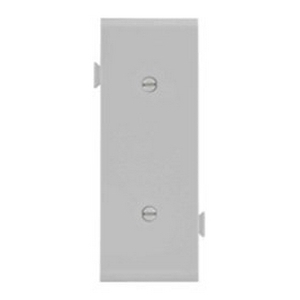 Eaton Sectional wallplate, End piece, Ivory, Blank Cutout, Polycarbonate, Single- gang, Mid-size