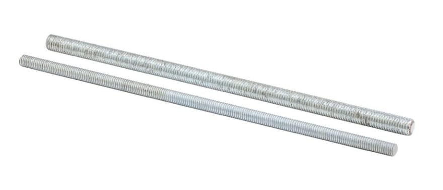 all threaded rod, 120" H x 0.75" D, Steel, 3230 Lbs load cap, 10" thread length