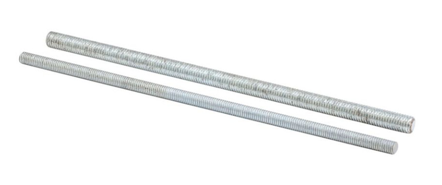 all threaded rod, 120" H x 0.625" D, Steel material , 2160 Lbs load cap, 11" thread length