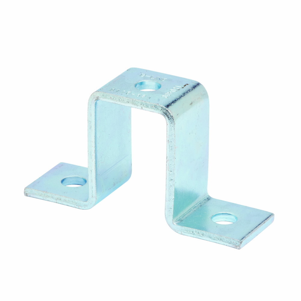 B116-32AZN U-Support, 3 Holes, 5-7/16 in L, Strip Steel