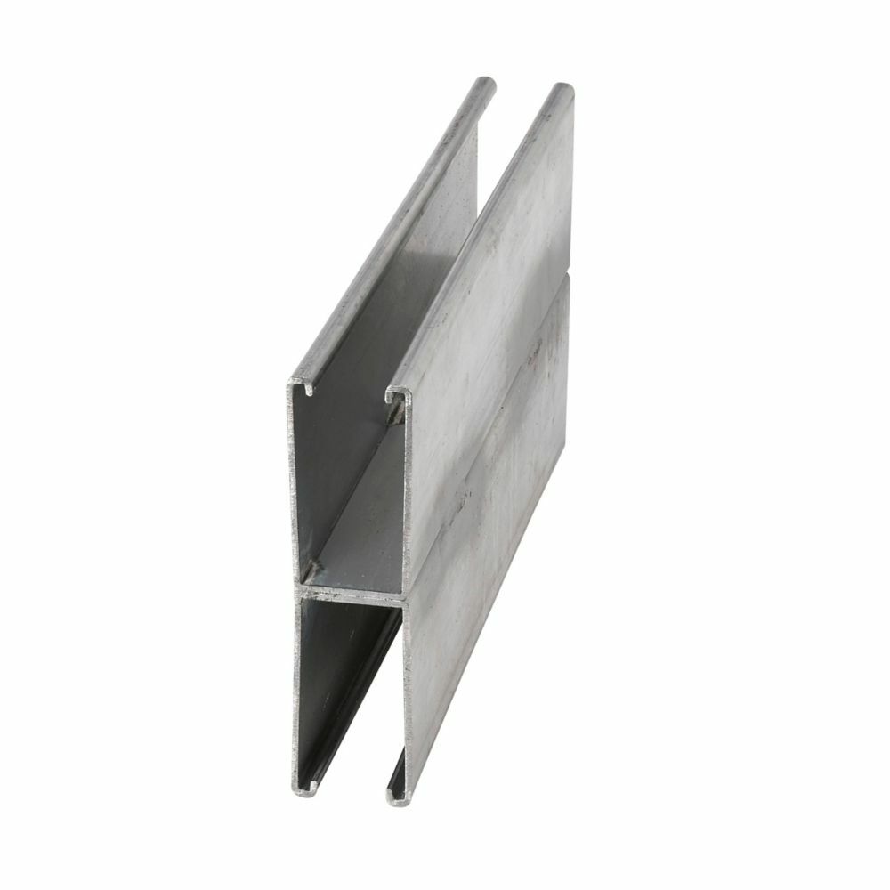 B11A-240GLV(MIG) Solid Strut Channel, Back-to-Back, 20 ft x 1-5/8 inch x 3-1/4 inch, Pre-galvanized Steel, 12 Gauge