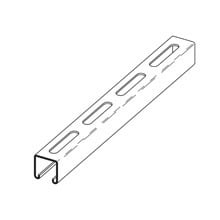 B11S-120GLV Metal Framing Channel, 120 in L 1-5/8 in W 12 ga THK, Steel, Pre-Galvanized, Domestic