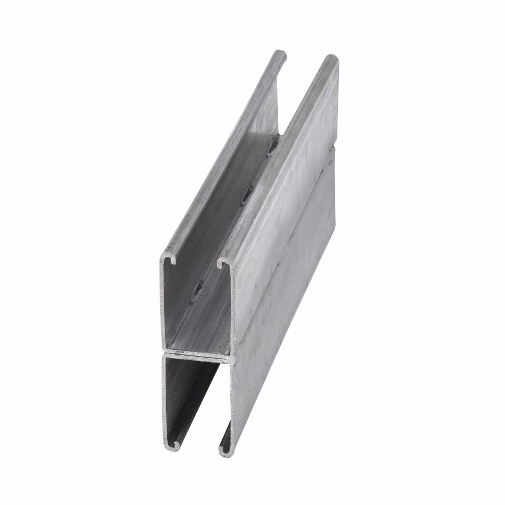 B12AGRN240(MIG) Back to Back Metal Framing Channel, 240 in L 1-5/8 in W 12 ga THK, Steel, Dura Green, Domestic