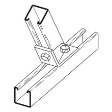 B150GRN Open Angle, 2 Holes, 3-1/4 in L, 60 deg Bend, Steel