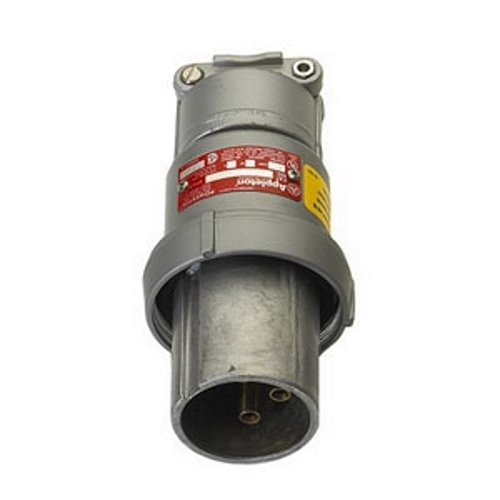 Powertite; Shell and Extra Pole Only Grounding Style 2 Reverse Service Clamping Ring Plug; 30 Amp, 600 Volt AC at 50 - 400 Hz/250 Volt DC, 4-Pole, 3-Wire, 3 Phase, Pressure Wire Terminal