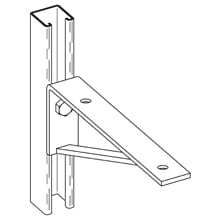 B188GRN B188 Channel Bracket, 3 Holes, 12 in L x 1-5/8 in W x 1/4 in THK, Steel