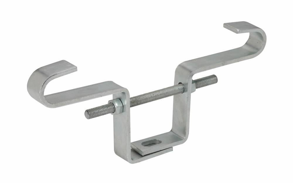 B3055-3/8X6PLN Beam Clamp, 3/8-16 Rod, 550 lb Load, Steel, Plain