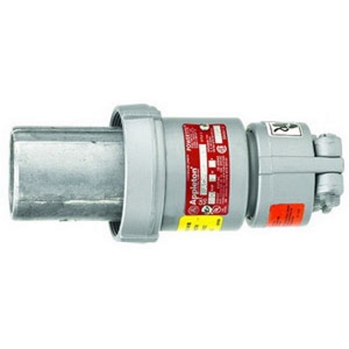 Powertite; Style 1 Reverse Service Pin and Sleeve Clamping Ring Plug; 60 Amp, 600/250 Volt AC/DC, 4-Pole, 4-Wire