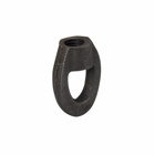 Eaton B-Line series eye nut, 1.1250" H x 0.5" D, Malleable iron, 730 Lbs load cap, 3/8"-16 thread/rod size