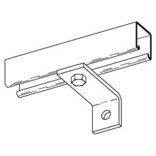 B361GRN 90 deg Corner Angle, 2 Holes, 4 in L x 1-5/8 in W x 1/4 in THK, Steel