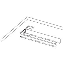 B410-52GRN B140 Channel Hanger Bracket, 1 Holes, 13/16 in L x 13/16 in W x 7/32 in THK, Strip Steel