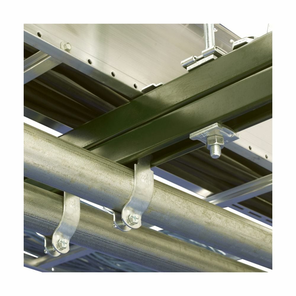 B42KO6-120GLV Raceway Channel, 120 in L 1-5/8 in W 12 ga THK, Steel, Pre-Galvanized, Domestic