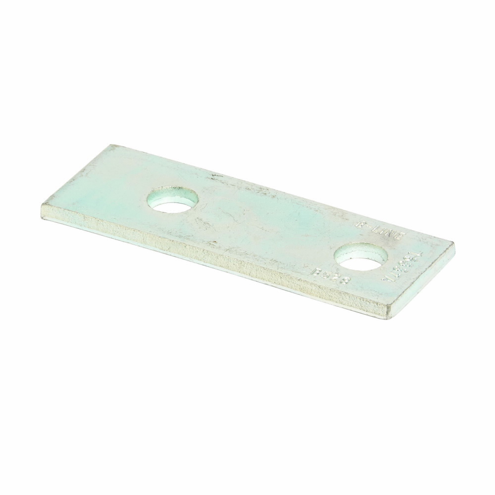B528ZN Splice Plate, 2 Holes, 4-5/8 in L x 1-5/8 in W, Carbon Steel