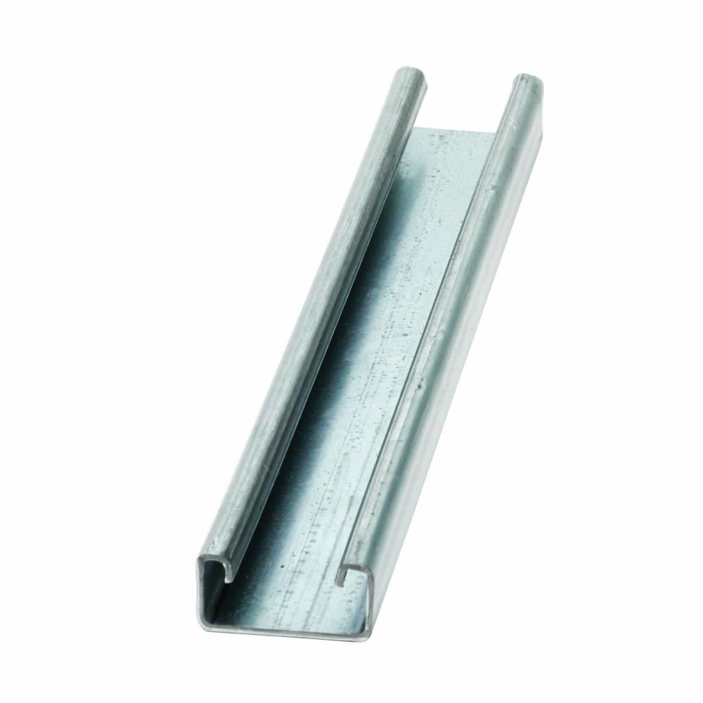 B54-240 GRN Single Metal Framing Channel, 20 ft L 1-5/8 in W 13/16 in D 14 ga THK, TT-C-490 B Cold Formed Low Carbon Steel, Dura Green, Domestic