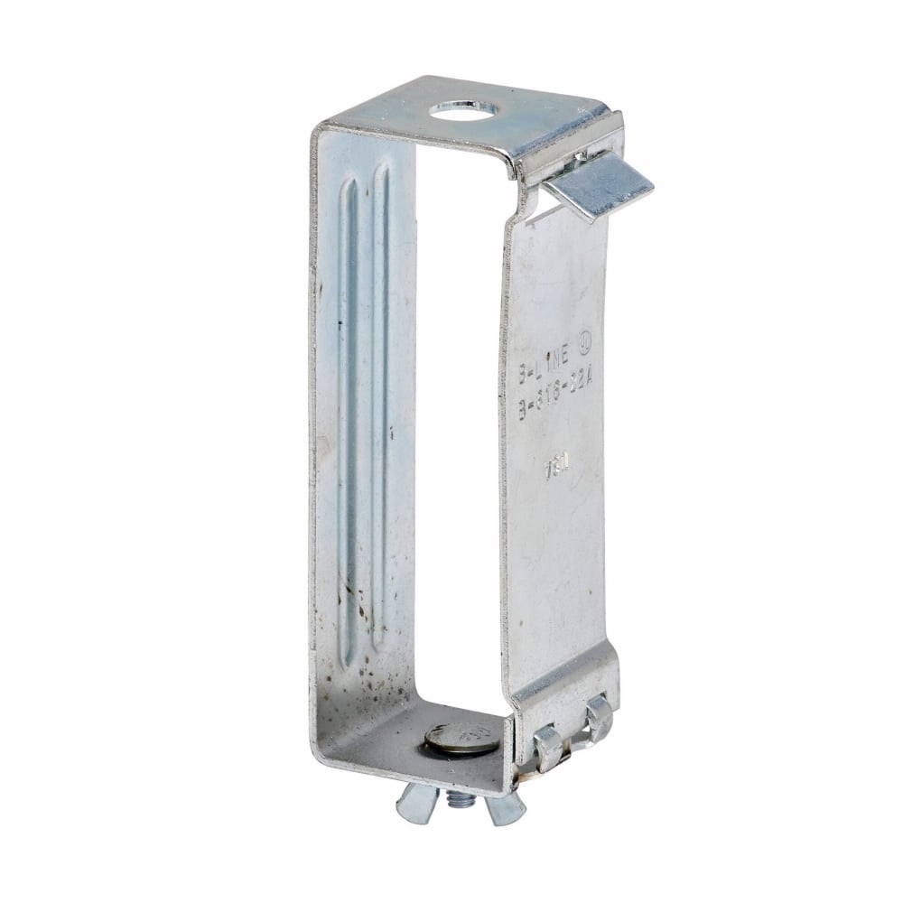 B616S-22A-9/16ZN 2-Piece Fluorescent Fixture Hanger, 150 lb Max/50 lb Fixture Support Load, Low Carbon Steel, Zinc Plated