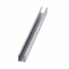Eaton B-Line series strut mini channel, 0.81" H x 120" L x 0.81" W, Steel material, Pre-galvanized, 18 Gauge