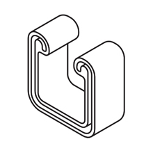 B823-52Y Profile End Cap, For Use With 13/16 x 1-5/8 in B52, B54, B56 Series Channel, PVC