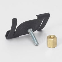 BA-2-16-BN Twist Fastener With Brass Nut, 15/16 in, For Use With T-Bar and Acoustical Tee Fasteners, 25 lb Load, Zinc Phosphate