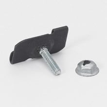BA-2-9-7 Twist Fastener With Pal Nut, 9/16 in, For Use With T-Bar and Acoustical Tee Fasteners, 25 lb Load, Carbon Steel, Zinc Phosphate