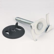 BA-4-16-32 Twist Fastener, 15/16 in, For Use With Acoustical Tee Fastener, T-Bars Electrical Fixture, 50 lb Load, Cold Rolled High Carbon Steel, White