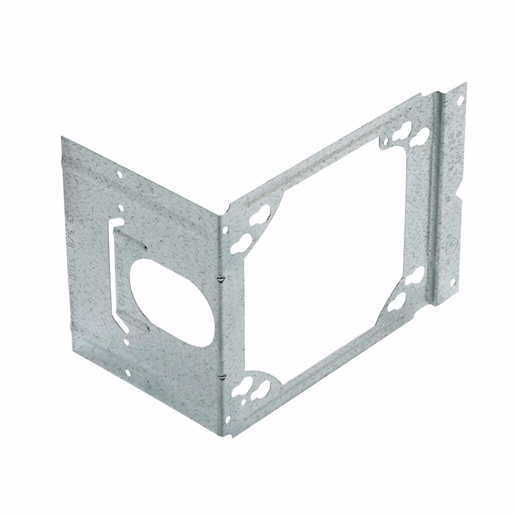BB4-23 Box Support Bracket, 4 x 4-11/16 in Box, Fastened Mount, Steel, Pre-Galvanized