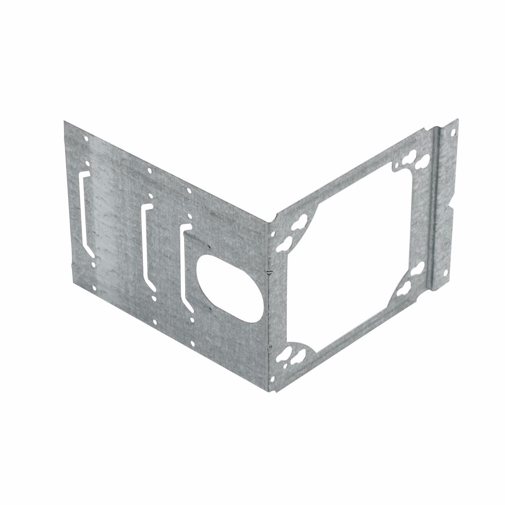 BB4-6 Box Support Bracket, 4 x 4-11/16 in Box, Fastened Mount, Steel, Pre-Galvanized