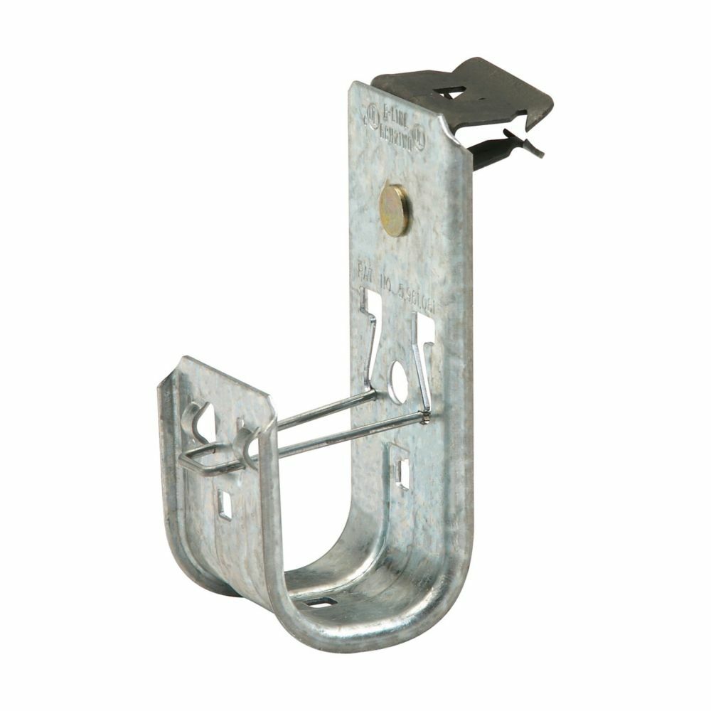 BCH12-E-5-8 Static Cable to Beam Hook, 5/16 to 1/2 in Flange, 30 lb Load, Steel, Pre-Galvanized