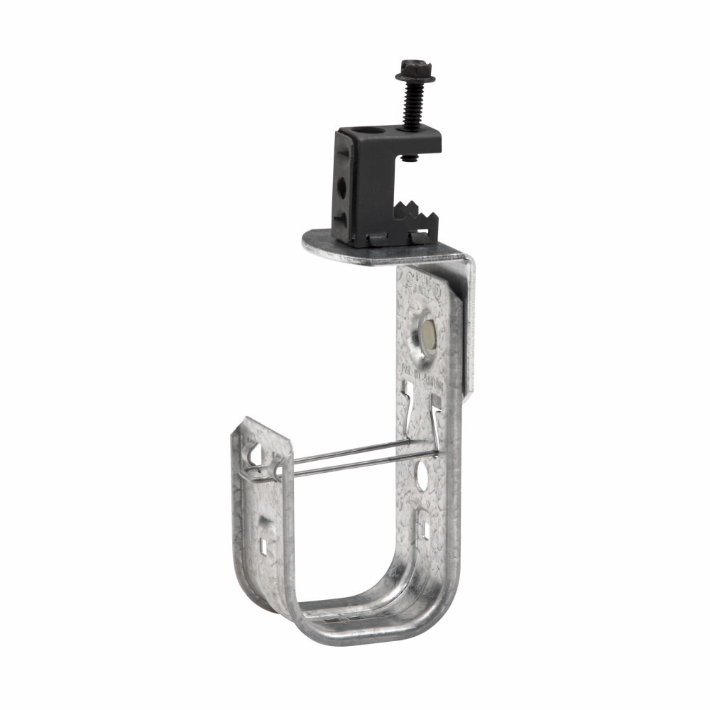 BCH21-C2 Cable to Beam J-Hook, 1/2 in Flange, 30 lb Load, Steel, Pre-Galvanized
