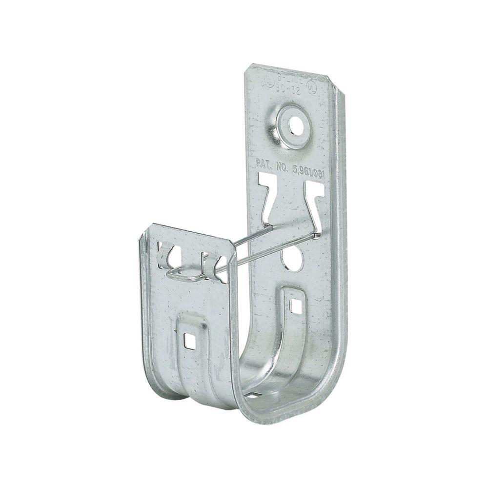 BCH32 Qwik-Latch Cable J-Hook, 2 in, 30 lb Load, For Use With 5/5e/6f Fiber Optic Cable, Steel