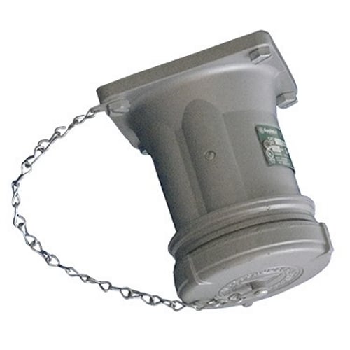 Powertite; Grounding Style 2 Polarized Receptacle with Screw; 100 Amp, 600 Volt AC/250 Volt DC, 4-Pole, 3-Wire, Pressure Wire Terminal