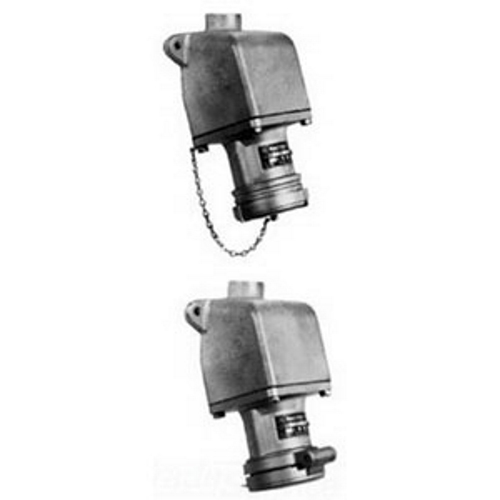 3-Pole Pin & Sleeve Receptacle with AEE Mounting Box, 600 VAC, 250 VDC, 60 A, 3-Wire