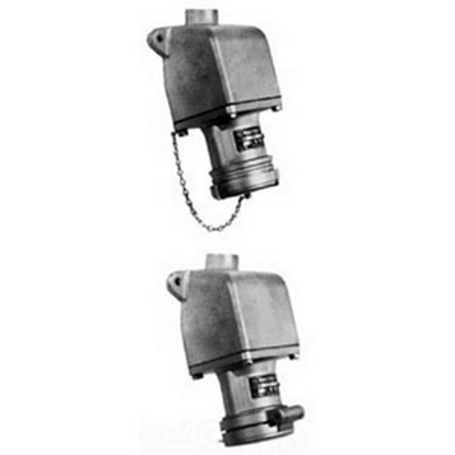 Powertite; Reverse Service Pin and Sleeve Receptacle With AEE Mounting Box; 60 Amp, 600 Volt AC, 250 Volt DC, 4-Pole, 3-Wire