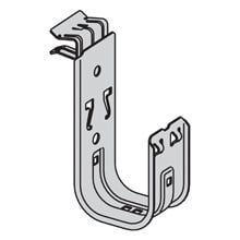 BCH32-E-5-8 Cable to Beam J-Hook, 5/16 to 1/2 in Flange, 30 lb Load, Steel, Pre-Galvanized