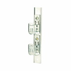 Eaton B-Line series datacomm and low voltage support fasteners, 2 Tier, 1 sided, 19-5/16" overall height, Single-sided multi-tier cable fasteners, 4", 2 J-hooks, Pre-galvanized, Load capacity of 30 lbs per hook, 6063-T6 aluminium
