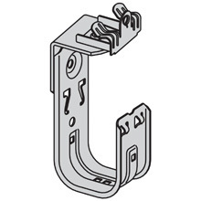 BCH64-U-5-8 Cable to Beam J-Hook, 5/16 to 1/2 in Flange, 30 lb Load, Steel, Pre-Galvanized