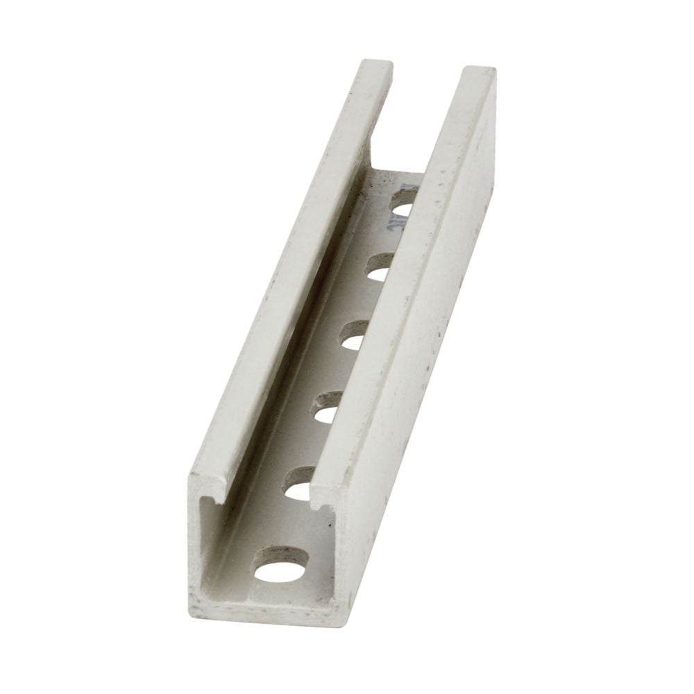BFP22SH-120 Slotted Single Strut Channel, 120 in L 1-5/8 in W 1-5/8 in D 1/4 in THK, Polyester Resin, Fiberglass, Domestic
