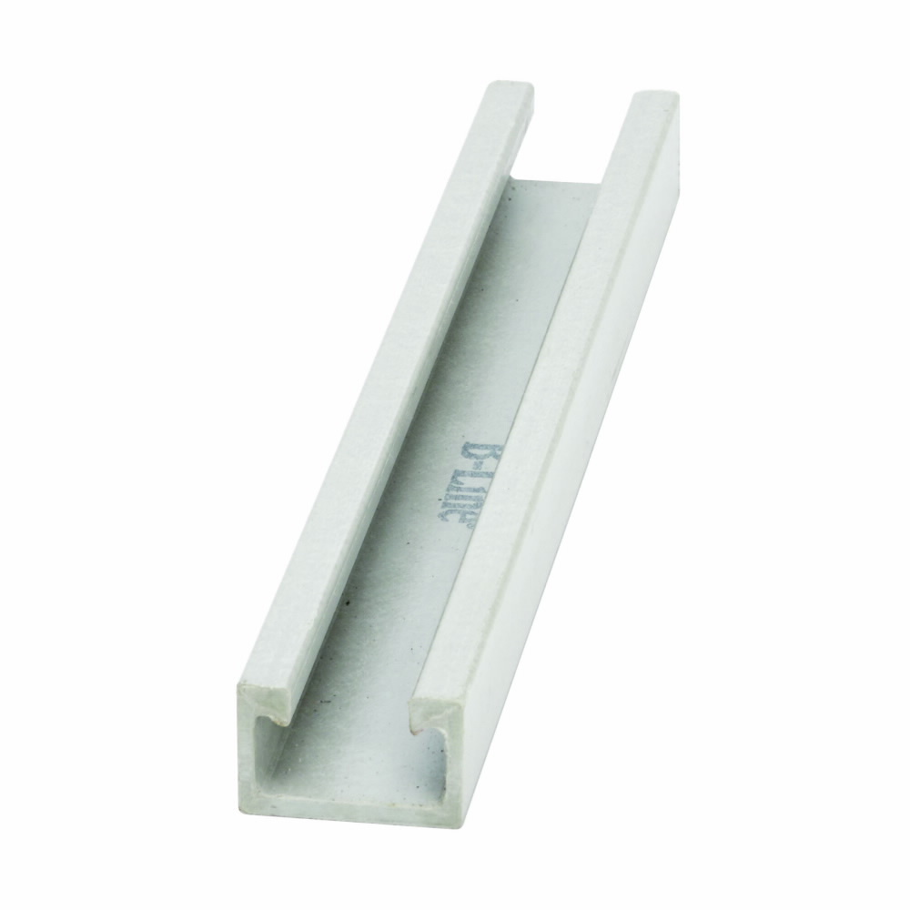 BFP42-120 Fiberglass Channel, 10 ft x 1-5/8 inch x 1 inch, Polyester Resin