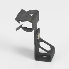BH5-E-5-8 Rod to Beam Hanger, 1/4 to 3/8 in Rod, 5/16 to 1/2 in THK Flange, 160 lb Load, Carbon Steel, Zinc Phosphate