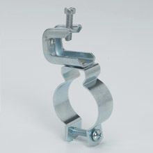 BL1450-C442 Beam Fastener, 2 in Conduit, 1/8 to 5/8 in THK Flange, 100 lb Load, Steel, Zinc Plated