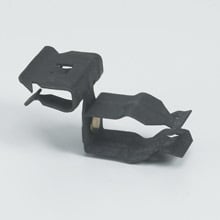 BP-16-E-9-12 Push Style Conduit to Beam Fastener, 1 in, 3/4 in Conduit, 9/16 to 3/4 in THK Flange, 15 lb Load, High Carbon Steel, Zinc Phosphate