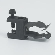 BP-8-C1 Push Style Conduit to Beam Fastener With Hammer-On Clip, 1/2 in Conduit, 1/2 in THK Flange, 25 lb Load, High Carbon Steel, Zinc Phosphate
